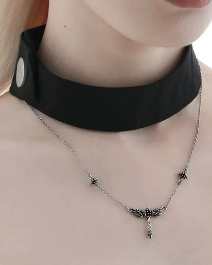 Fallen Angel Gothic Collarbone Necklace