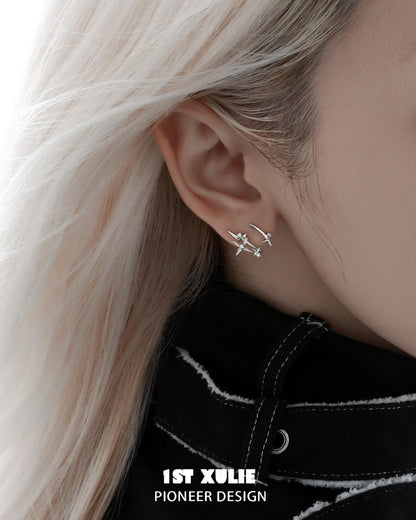 Sterling Silver Star Stud Earrings
