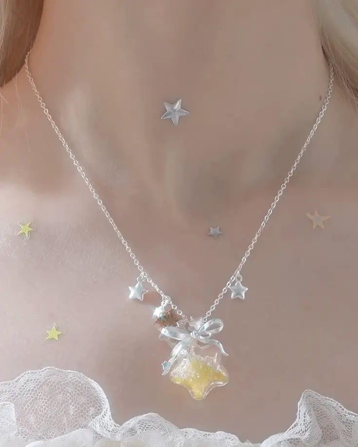 Starlit Wish Bottle Necklace