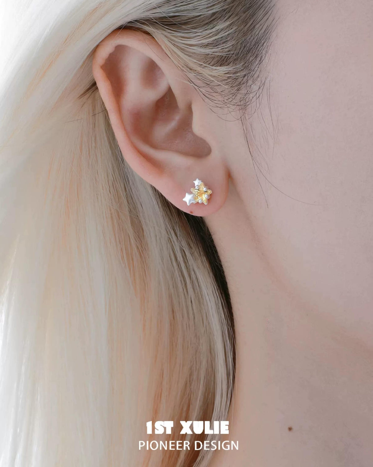 Wishing Star Sterling Silver Stud Earrings