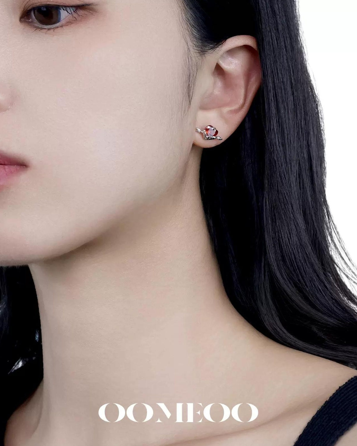 Love Heart Silver Earrings