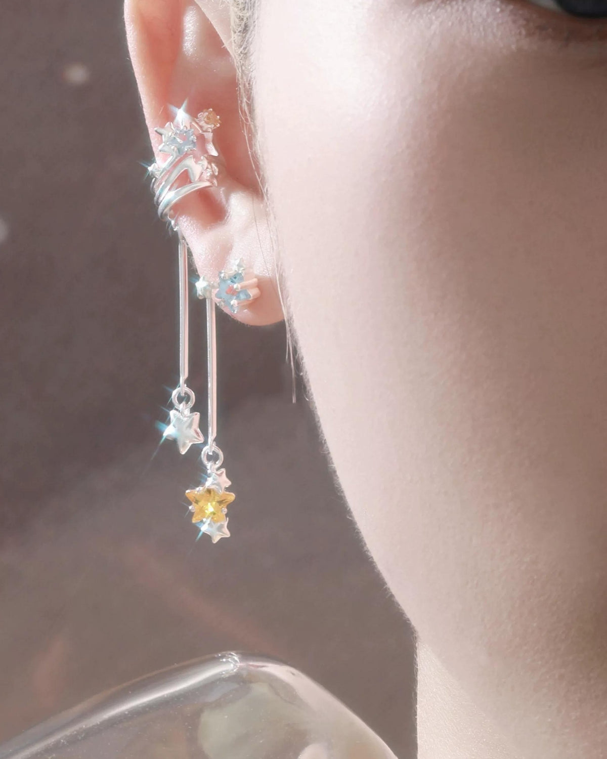 Wishing Star Sterling Silver Stud Earrings