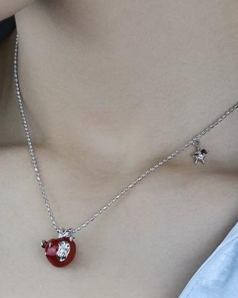 Niche Apple Charm Necklace
