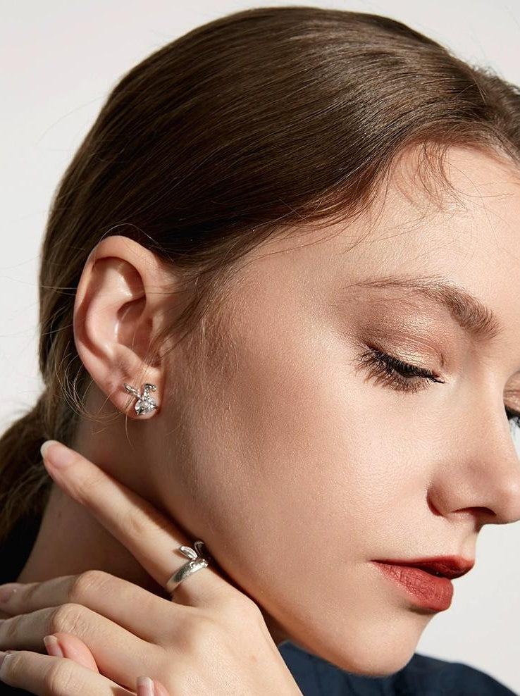 Rabbit Diamond Earrings