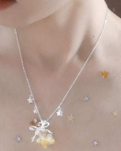 Starlit Wish Bottle Necklace