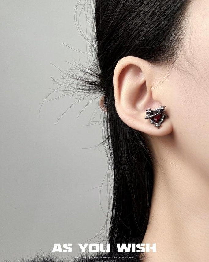 Retro Dark Planet Earrings