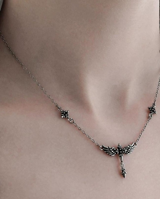 Fallen Angel Gothic Collarbone Necklace