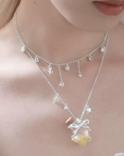 Starlit Wish Bottle Necklace