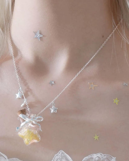 Starlit Wish Bottle Necklace