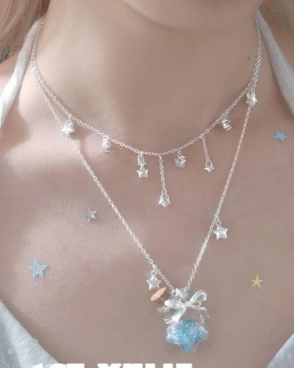 Starlit Wish Bottle Necklace