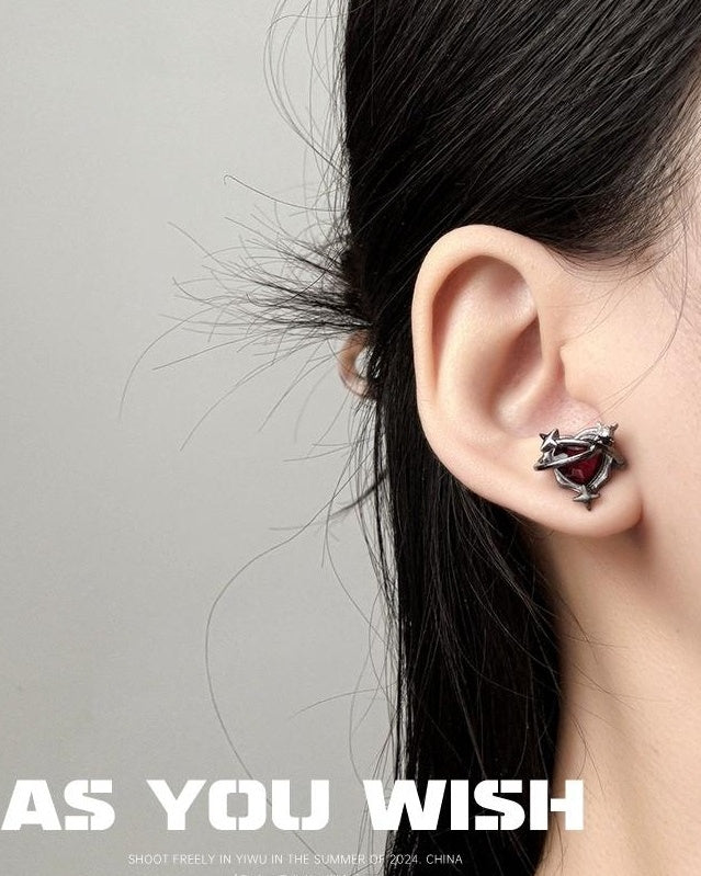 Retro Dark Planet Earrings