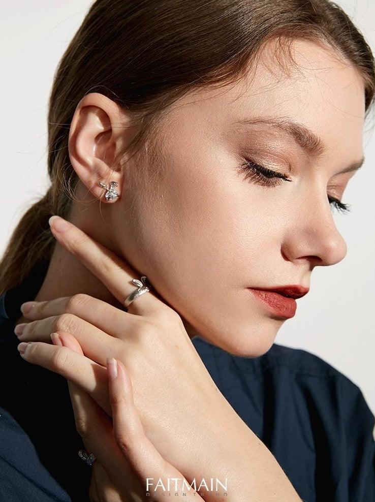 Rabbit Diamond Earrings