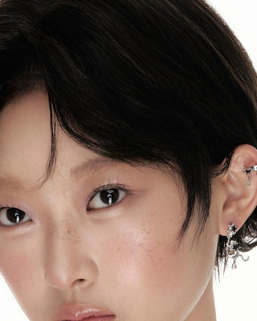 Starry Cat Earrings