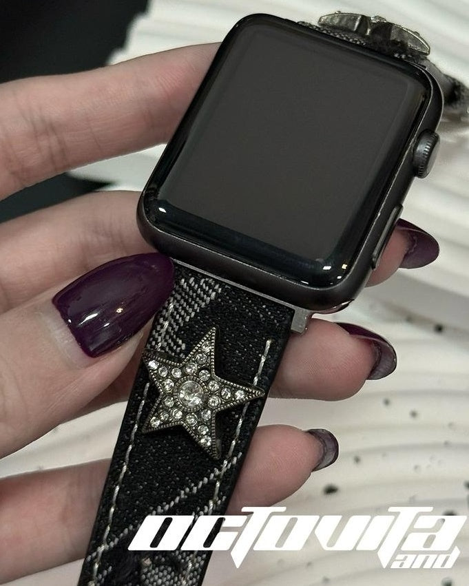 Spicy Black Leopard iWatch Strap