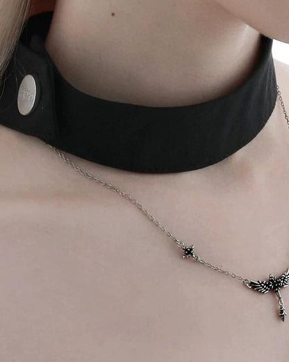Fallen Angel Gothic Collarbone Necklace
