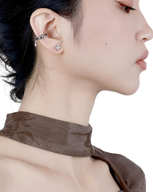 Genderless Heart Clip Earrings