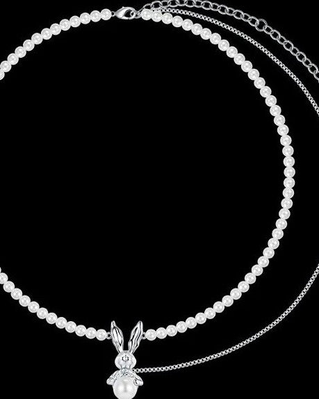 Moonlit Rabbit Y-Chain Necklace