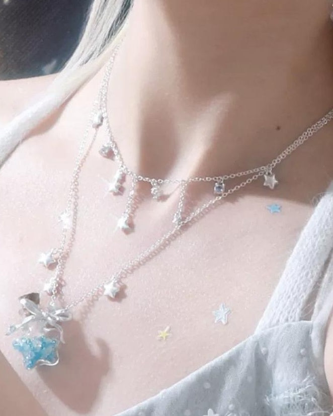 Starlit Wish Bottle Necklace