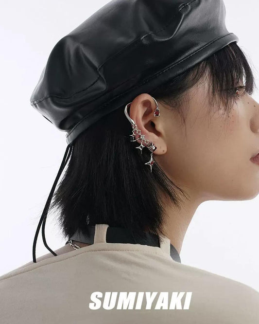 Star-Shaped Clip-On Earrings