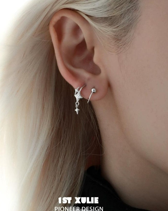 Sterling Silver Star Earrings