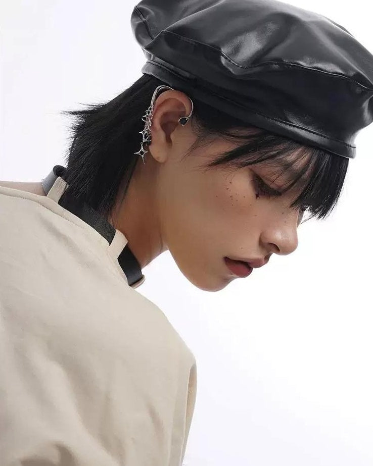 Star-Shaped Clip-On Earrings
