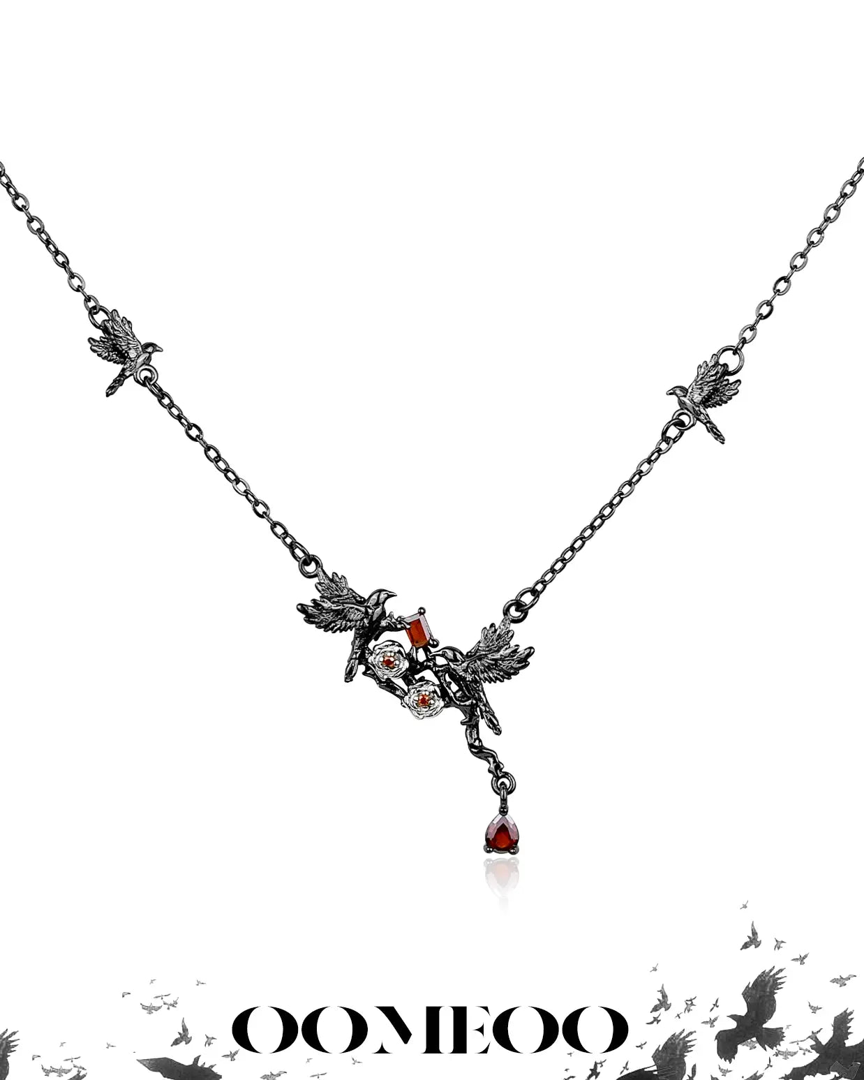 Dark Elegance Crow Necklace