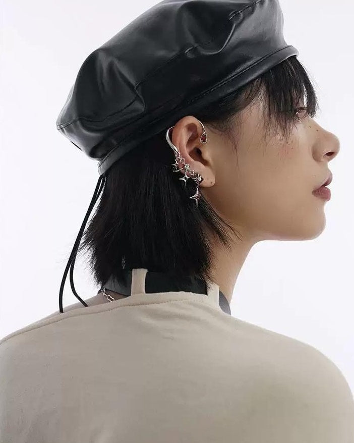Star-Shaped Clip-On Earrings