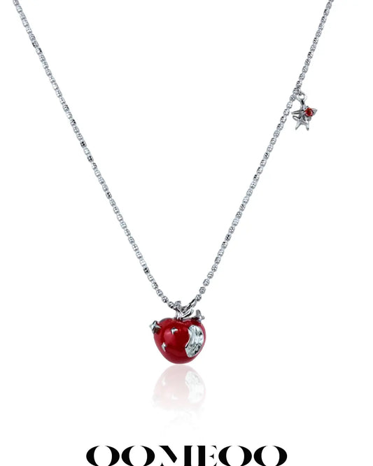 Niche Apple Charm Necklace