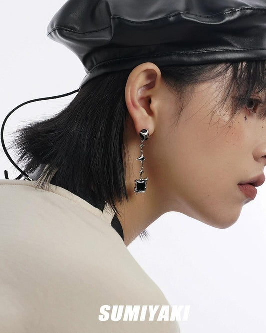 Forbidden Mangosteen Clip Earrings