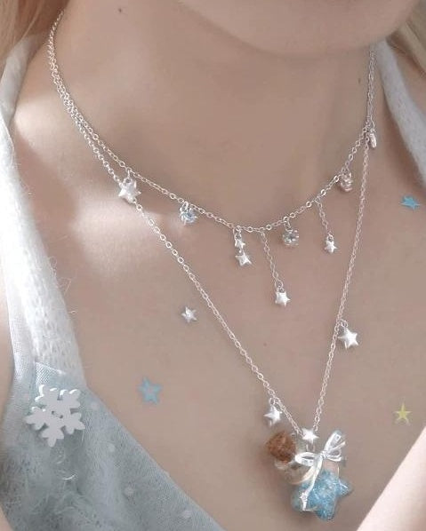 Starlit Wish Bottle Necklace