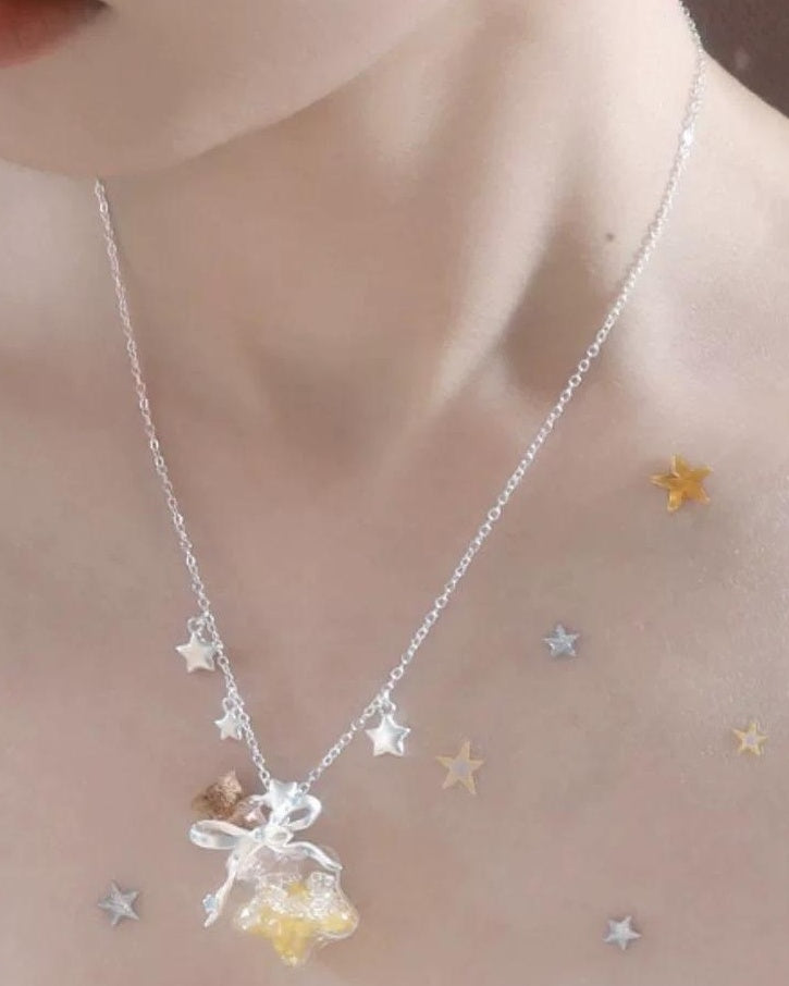 Starlit Wish Bottle Necklace