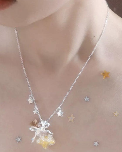 Starlit Wish Bottle Necklace