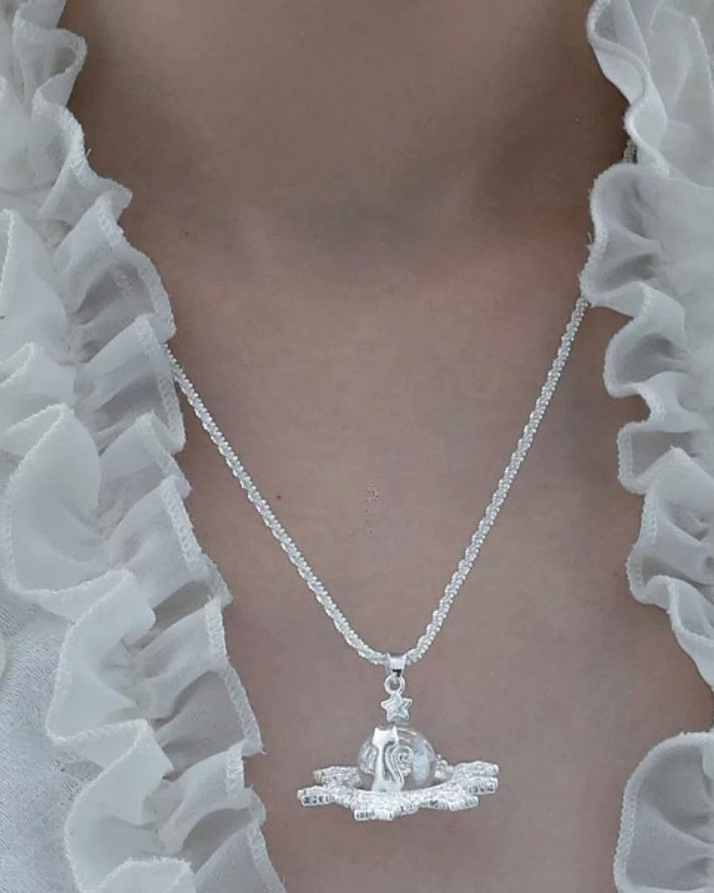 Cat Lace Choker Necklace